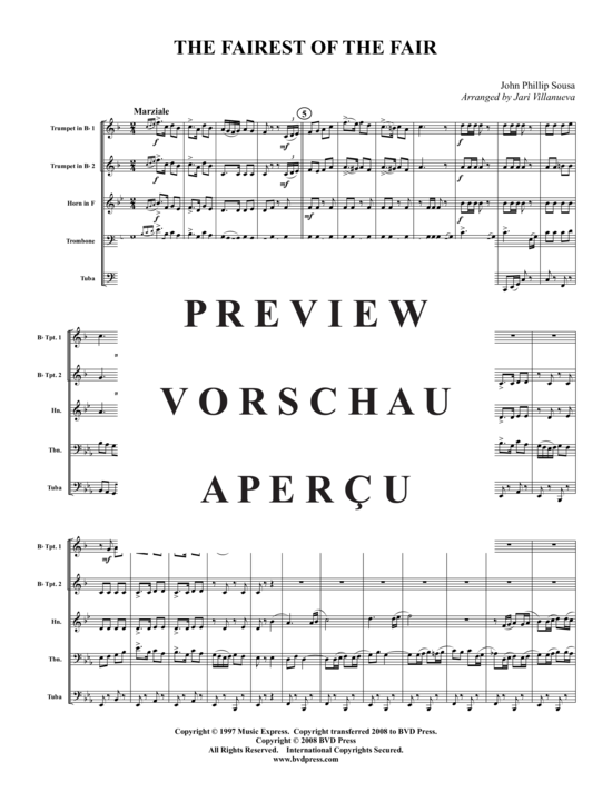 Produktgalerie: Seite 2 von 15 The Fairest of the Fair , , (Blechbläserquintett)