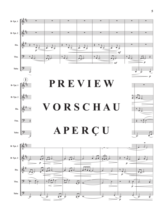 Produktgalerie: Seite 7 von 19 Overture la Parodie , , (Blechbläserquintett)