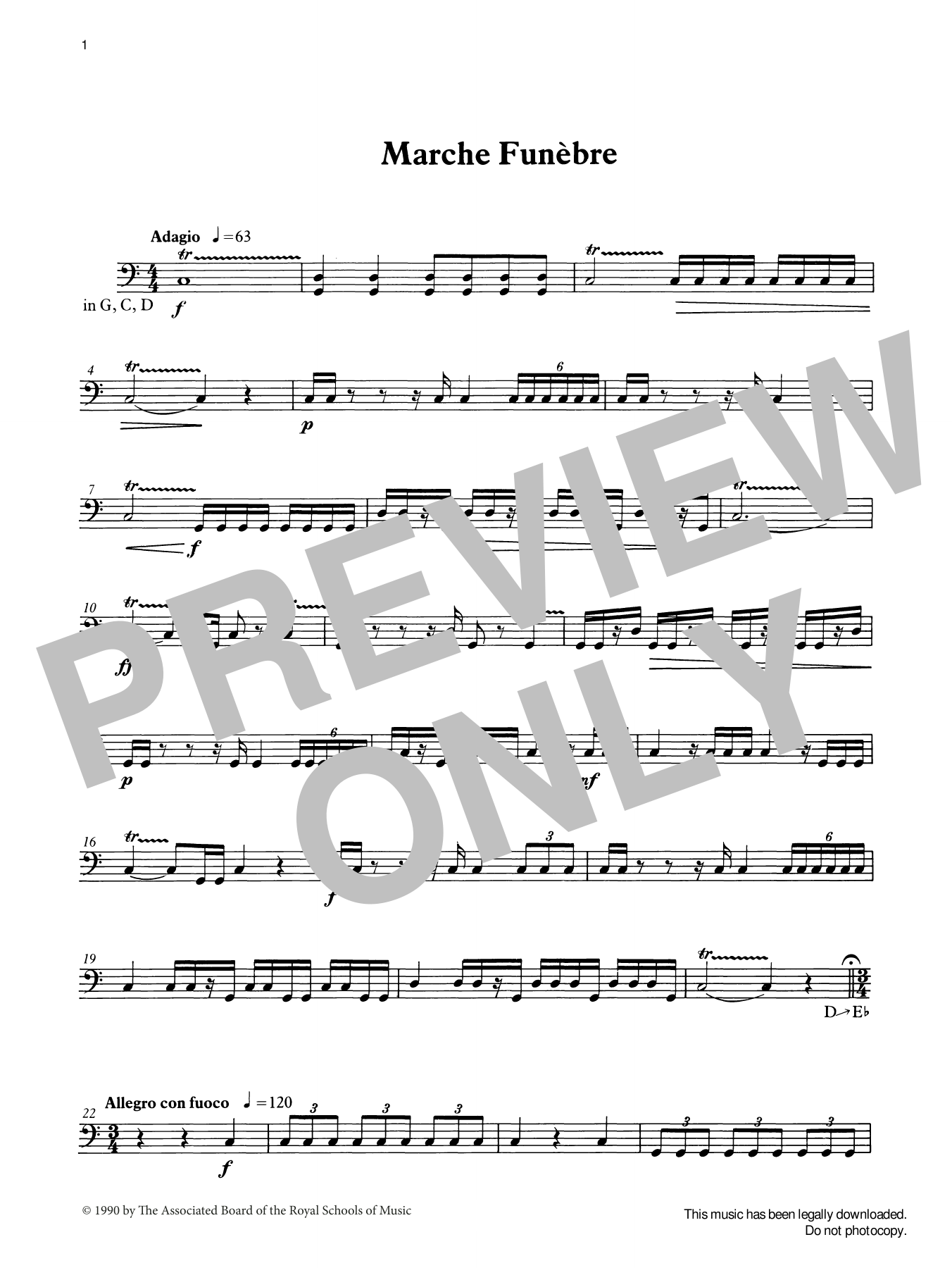 Produktgalerie: Seite 1 von 1 Marche Funèbre from Graded Music for Timpani, Book III, Ian Wright, Percussion