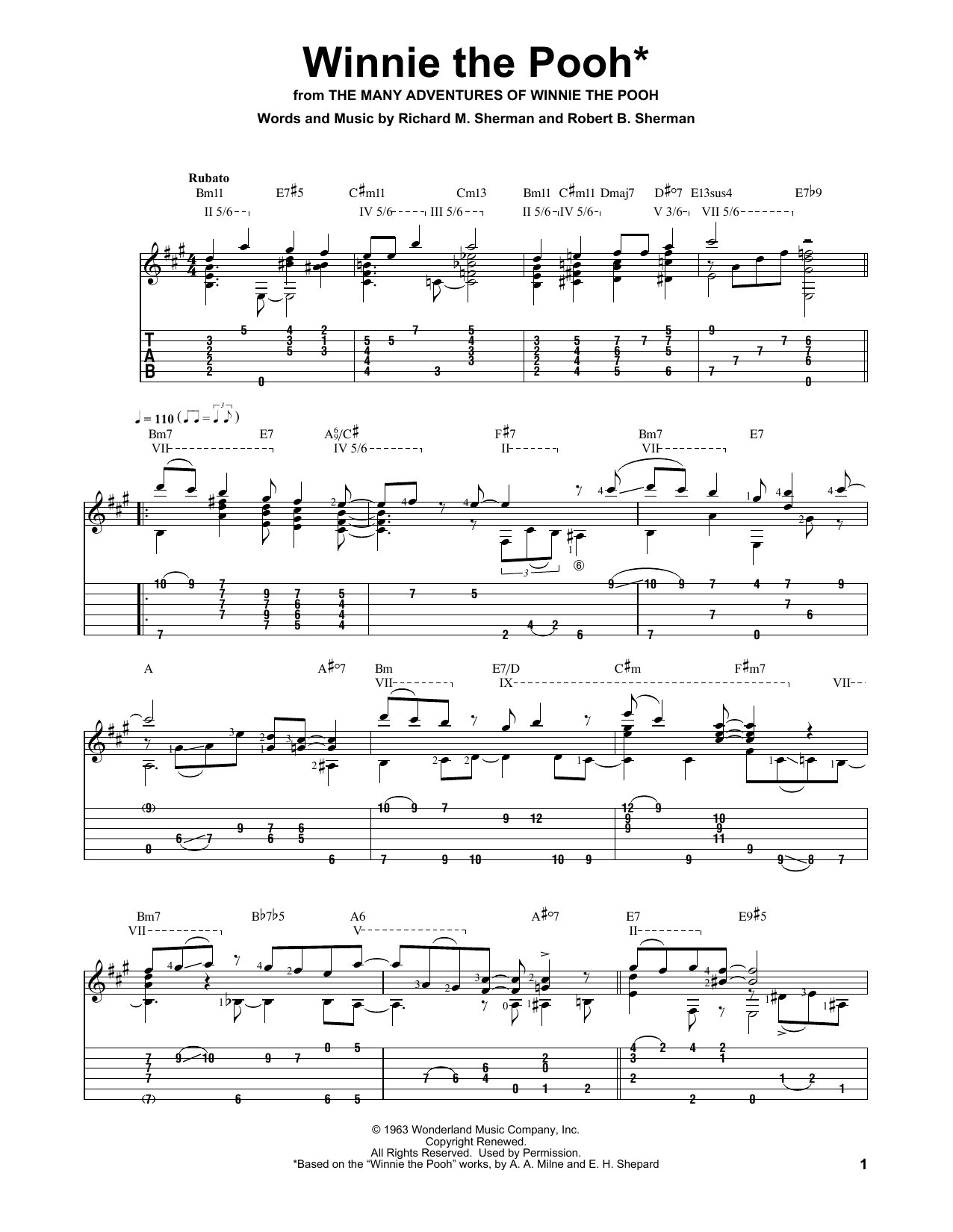 Produktbild zu: Winnie The Pooh (from The Many Adventures Of Winnie The Pooh)