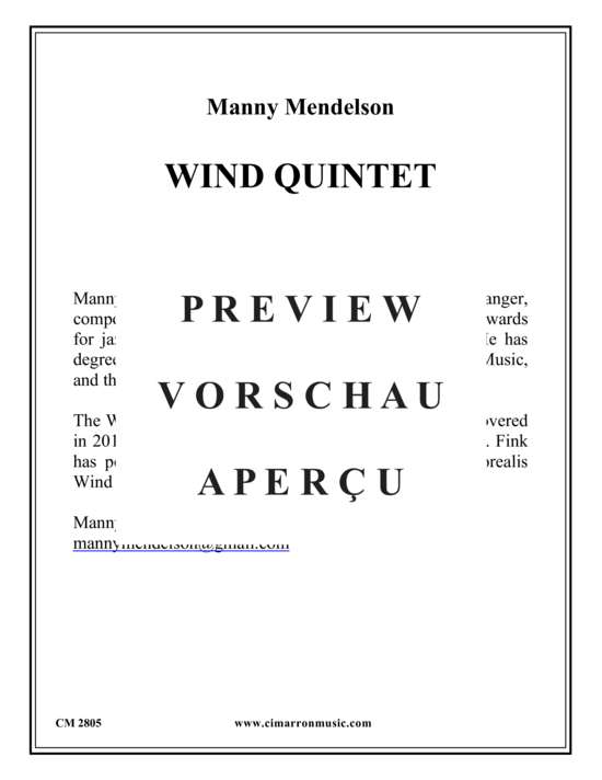 Produktgalerie: Seite 2 von 21 Wind Quintet , , (Holzbläserquintett)