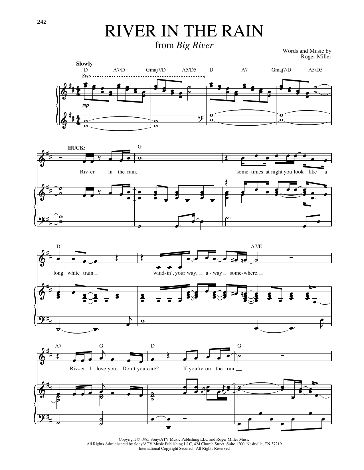 Produktbild zu: River In The Rain (from Big River)