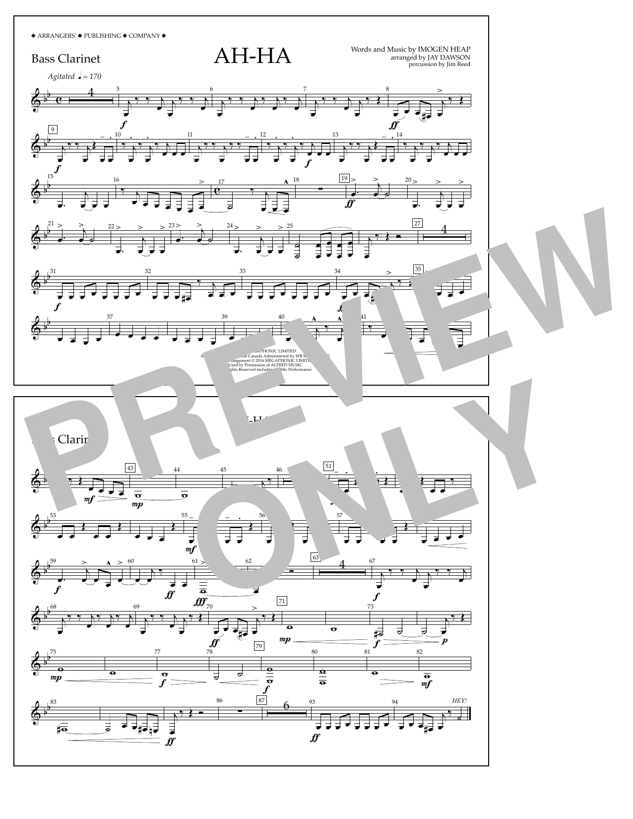 Product picture to: Ah-ha - Bass Clarinet