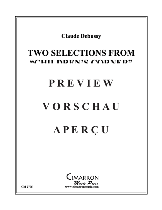 Produktgalerie: Seite 2 von 21 Two Selections from "Children's Corner" , , (2x Euphonium + Tuba)