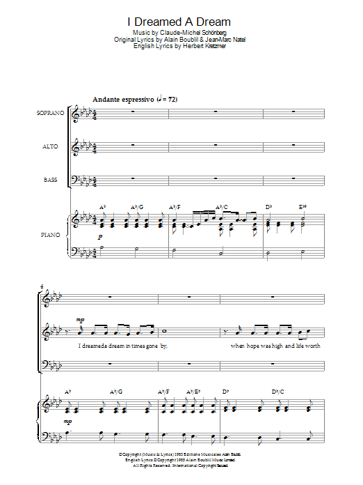 Produktbild zu: I Dreamed A Dream (from Les Miserables)
