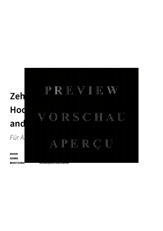 gallery: Zehn ruhige Melodien für Hochzeiten, Kirche und andere Anlässe, , Altsaxophon und Klavier