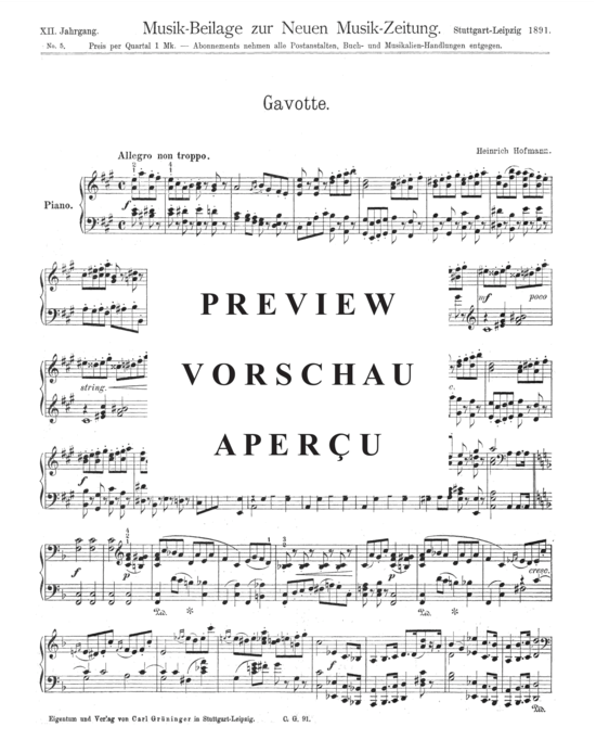 Product gallery: Page 2 of 3 Gavotte , , Piano Solo