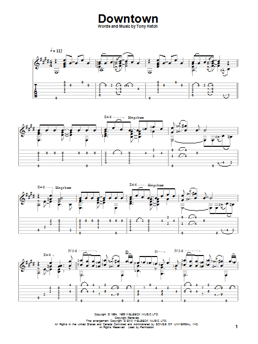 Produktgalerie: Seite 1 von 1 Downtown, Petula Clark, Gitarre