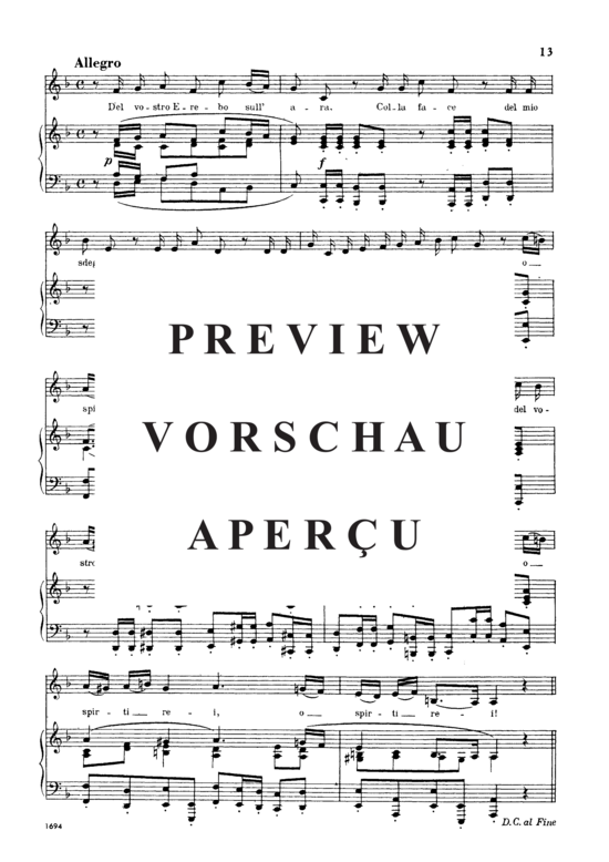 Product gallery: Page 5 of 5 Cara sposa, , Low Voice and Piano