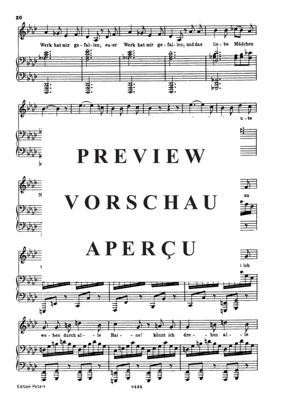 Product gallery: Page 4 of 5 Am Feierabend, D.795-5 (Die Schöne Müllerin), , Low Voice and Piano