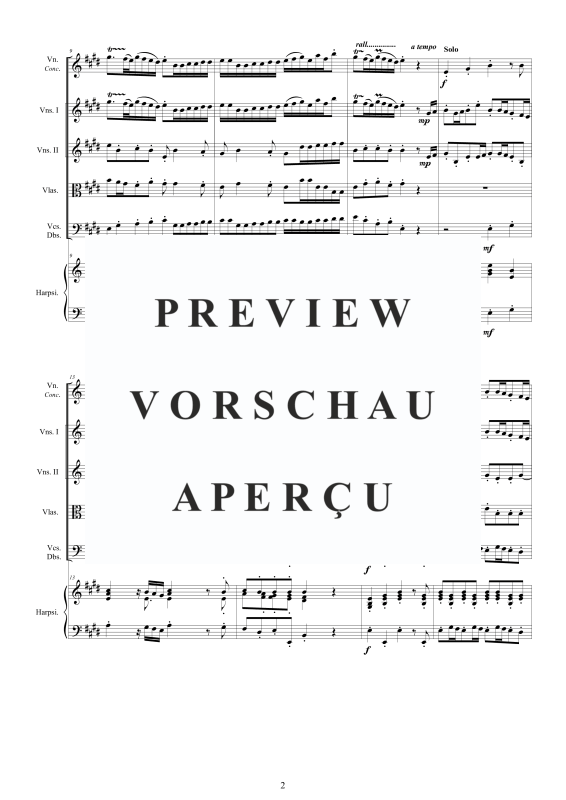 Product gallery: Page 3 of 11 Violin Concerto in E major BWV 1042, , Mixed Ensemble: Violin, Strings and Harpsichord Bc