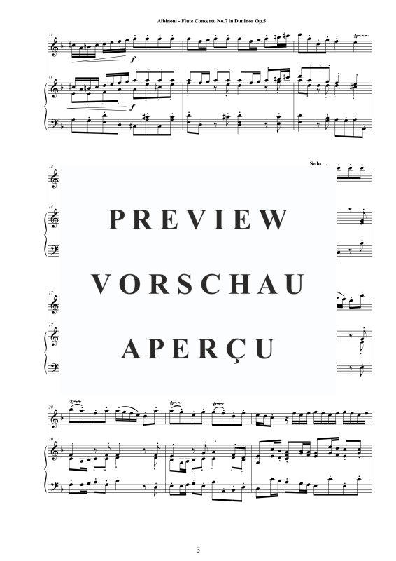 Product gallery: Page 4 of 11 Flute Concerto No.7 in D-Moll Op.5, , Flute and Piano/Harpsichord