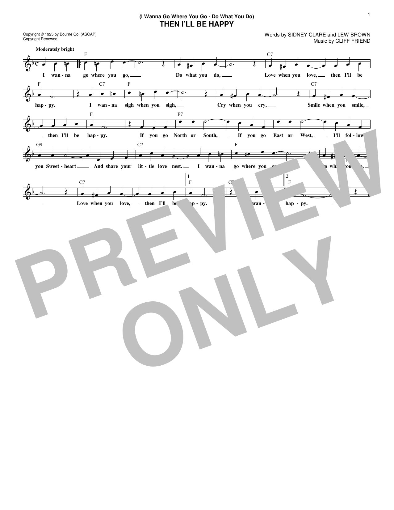 Produktbild zu: (I Wanna Go Where You Go - Do What You Do) Then I'll Be Happy