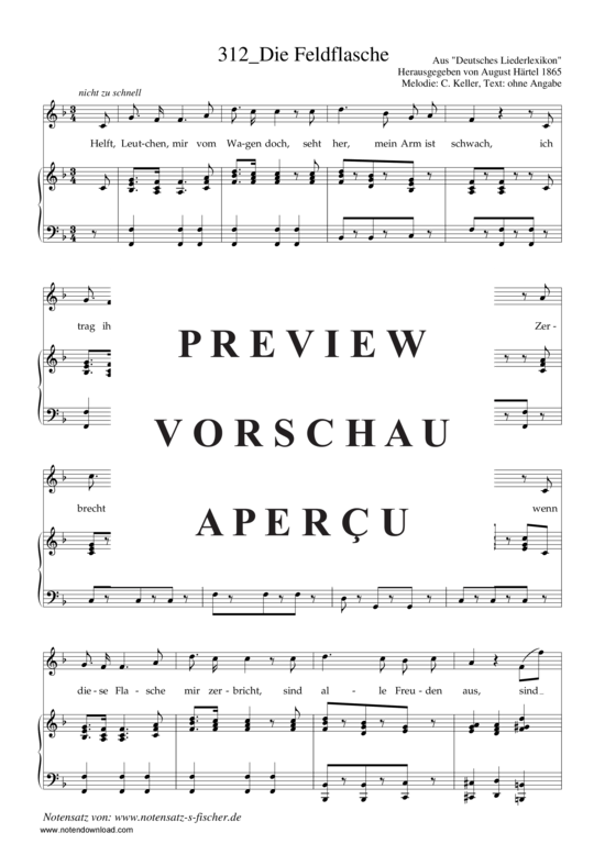 Product gallery: Page 2 of 3 Die Feldflasche , , Piano and Voice