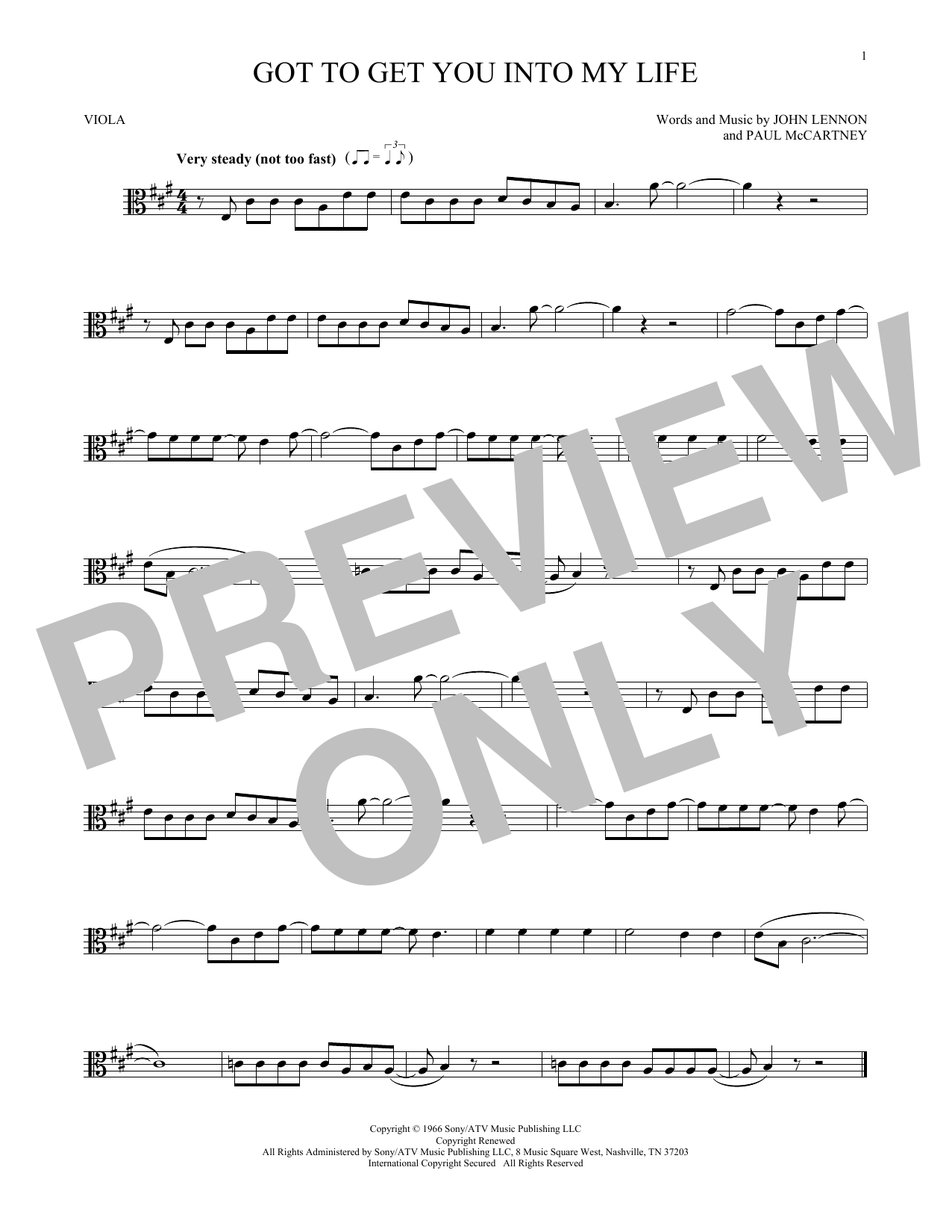 Product gallery: Page 1 of 1 Got To Get You Into My Life, The Beatles