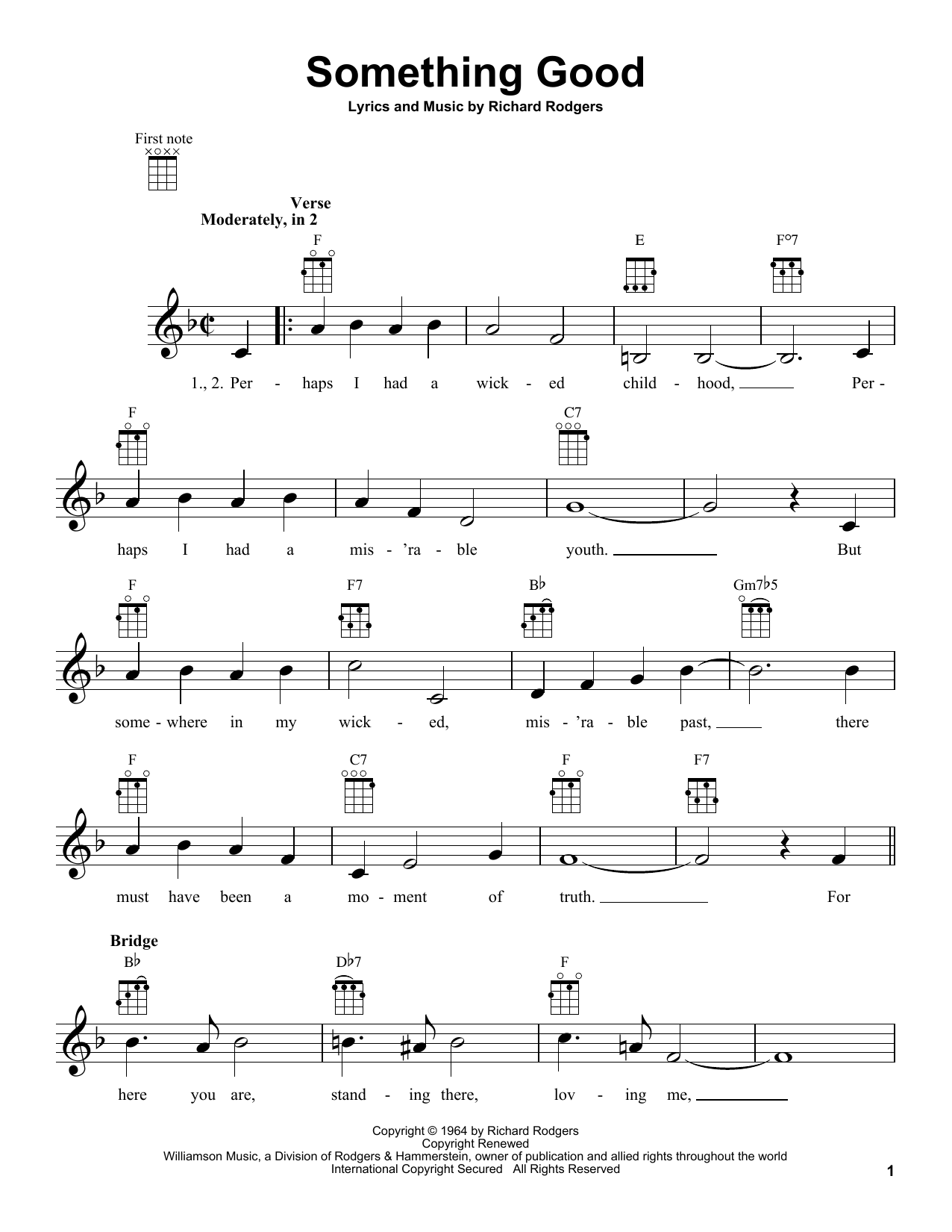 Product gallery: Page 1 of 1 Something Good, Rodgers & Hammerstein