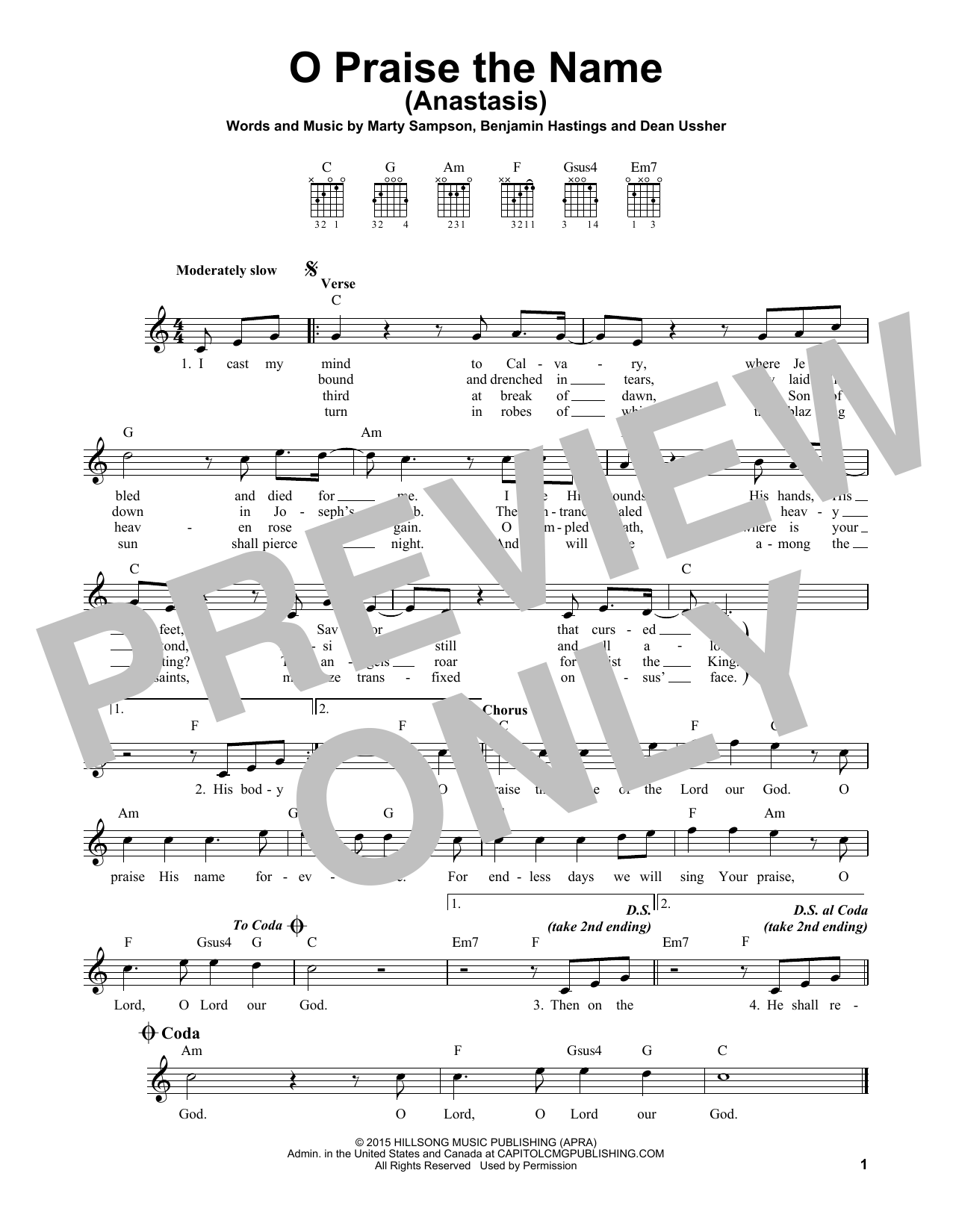 Produktbild zu: O Praise The Name (Anastasis)