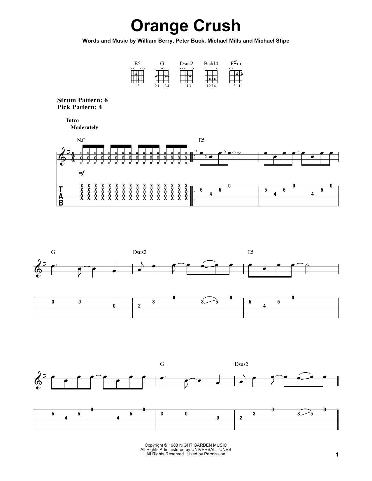 Produktgalerie: Seite 1 von 1 Orange Crush, R.E.M., Gitarre