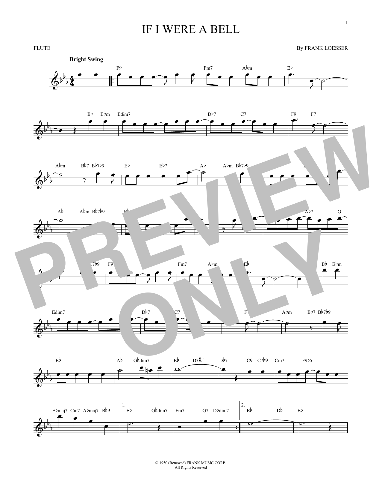 Product gallery: Page 1 of 1 If I Were A Bell, Frank Loesser