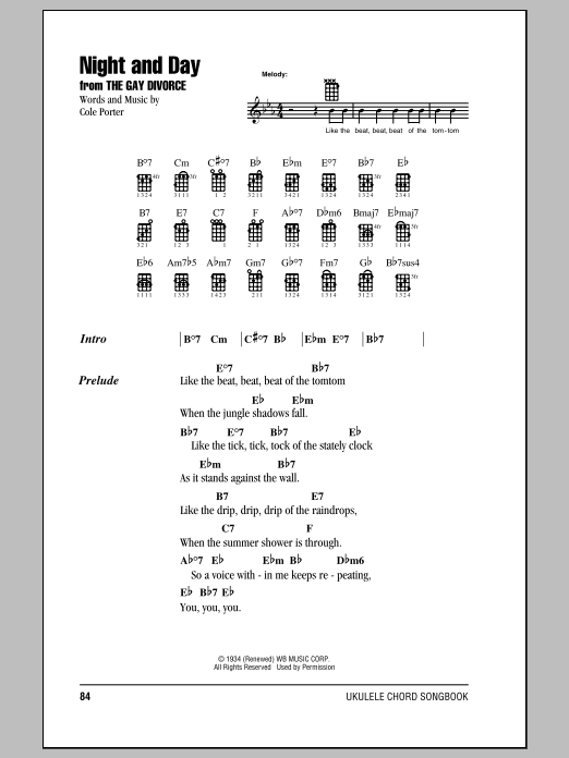 Product gallery: Page 1 of 1 Night And Day, Cole Porter