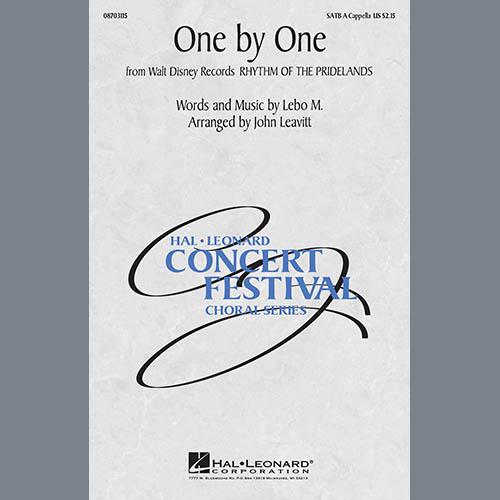 cover: One By One (from Rhythm of the Pridelands) (arr. John Leavitt), Lebo M.