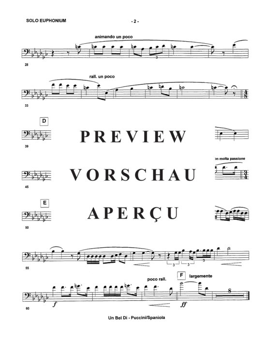 Product gallery: Page 8 of 8 Un Bel Di , , (euphonium + piano)