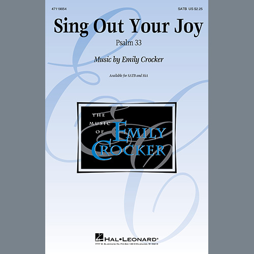 cover: Sing Out Your Joy, Emily Crocker, Chor