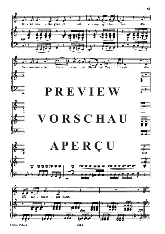 Produktgalerie: Seite 3 von 5 Auf dem Flusse D.911-7 in C-Moll (Winterreise), , Gesang tief und Klavier
