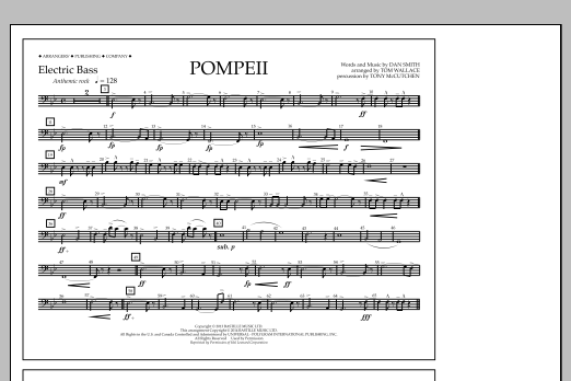 Produktbild zu:  Pompeii - Electric Bass - Tom Wallace