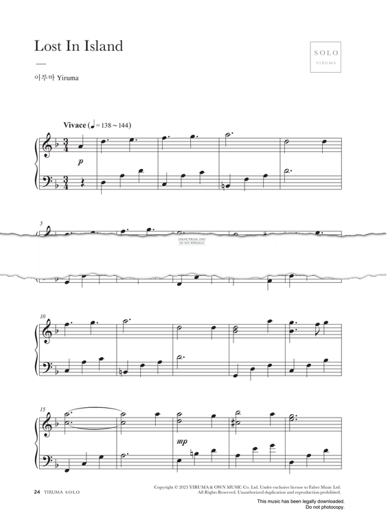 Produktgalerie: Seite 1 von 1 Lost In Island, Yiruma, Klavier
