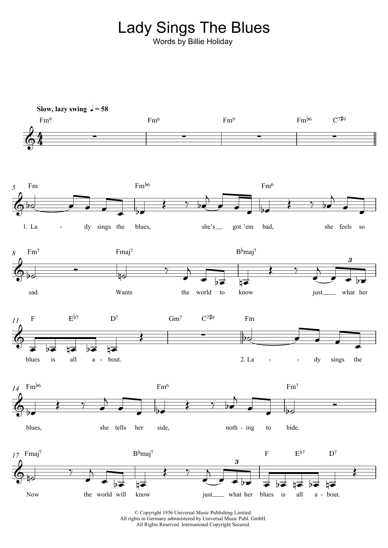Produktbild zu: The Lady Sings The Blues
