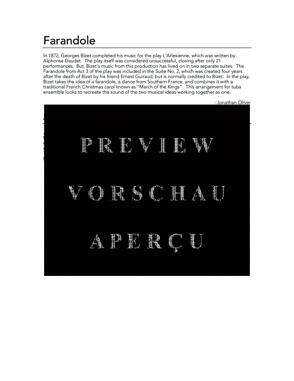 Produktgalerie: Seite 4 von 11 Farandole, , (Tuba Ensemble EEEETTTT)