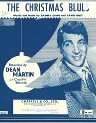 cover: The Christmas Blues, Dean Martin, Gesang, Gitarre, Klavier