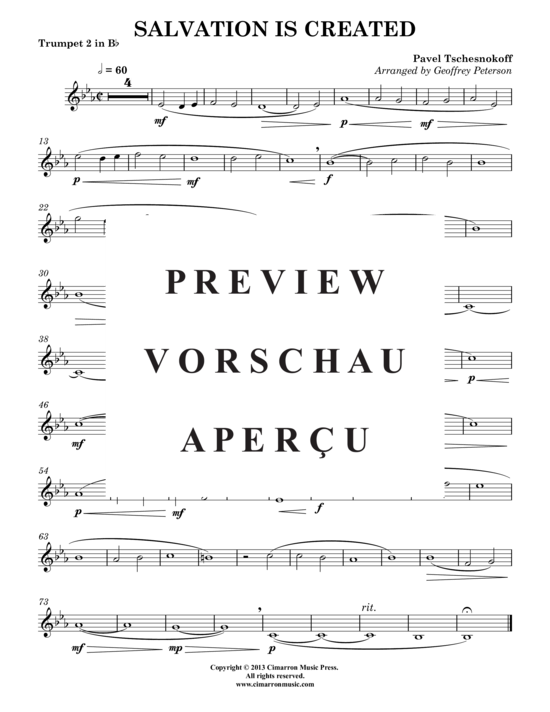 Produktgalerie: Seite 9 von 12 Salvation is Created , , (Blechbläser-Quintett)