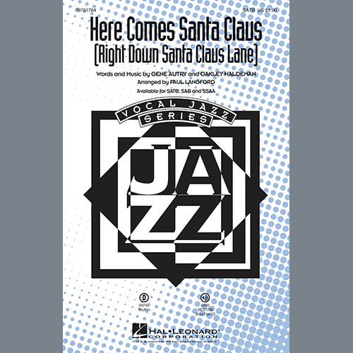 cover: Here Comes Santa Claus (Right Down Santa Claus Lane), Paul Langford