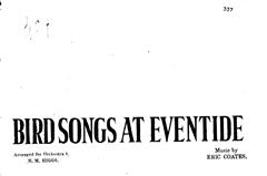 cover: Bird Songs At Eventide, Eric Coates