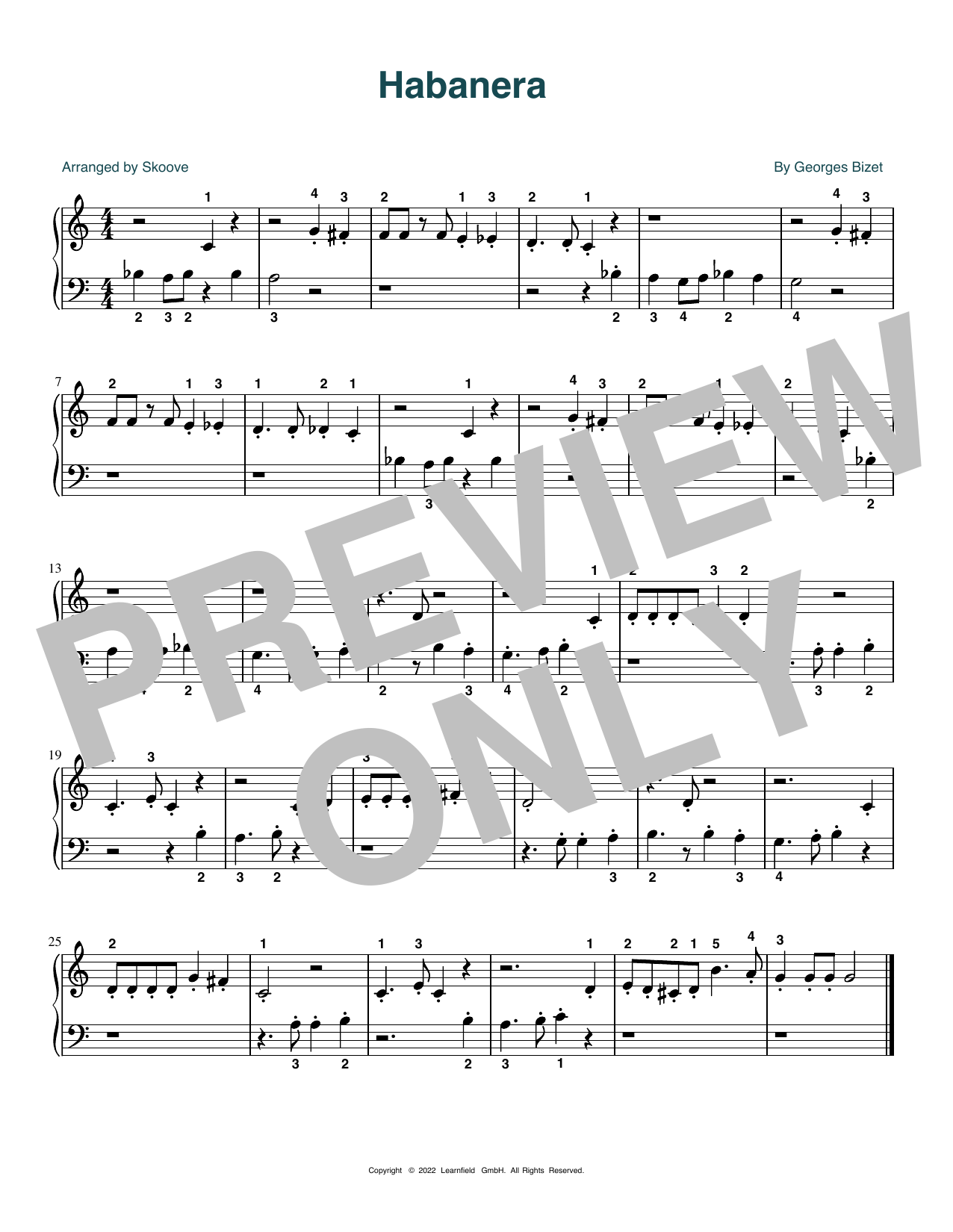 Product picture to: Habanera (arr. Skoove)