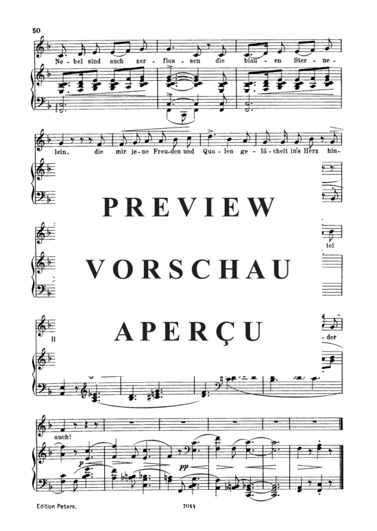 Product gallery: Page 3 of 3 Was will die einsame Thräne Op.25 No.21, , Low Voice and Piano