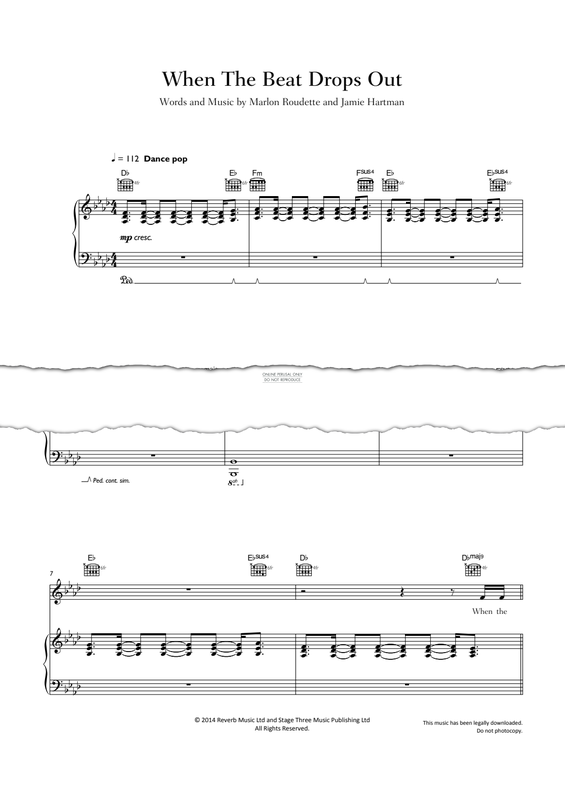 Produktgalerie: Seite 1 von 1 When The Beat Drops Out, Marlon Roudette, Gesang, Gitarre, Klavier