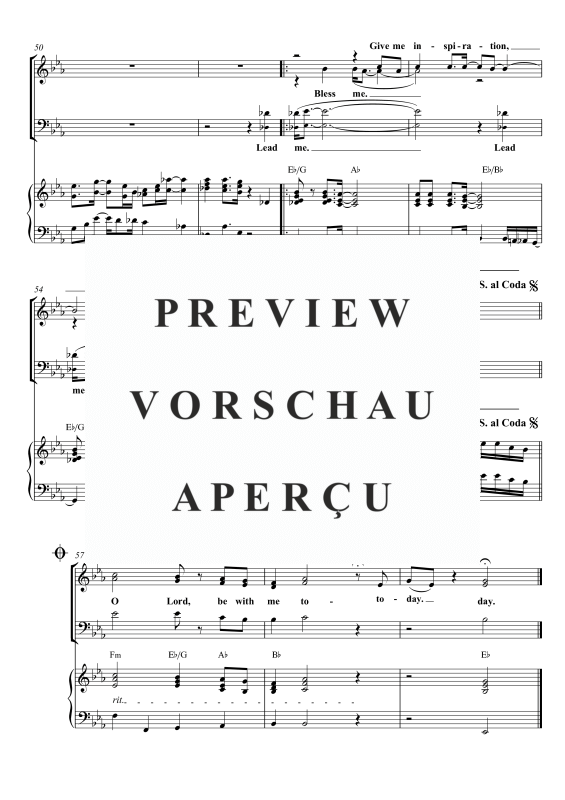 Produktgalerie: Seite 11 von 11 Morning Praise (Come, O Lord, Be With Me Today), , Gemischter Chor SAB, Sopran Solo und Klavier