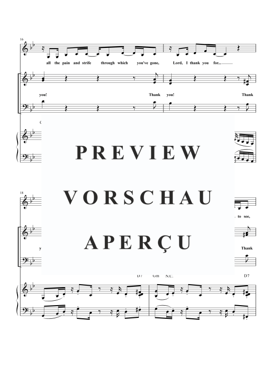 gallery: I Thank You, , Gemischter Chor SAB und Klavier