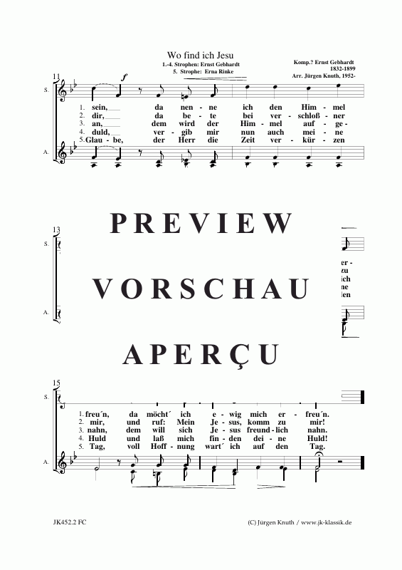 Product gallery: Page 6 of 8 Wo find ich Jesu , , (piano + female solos SAA)