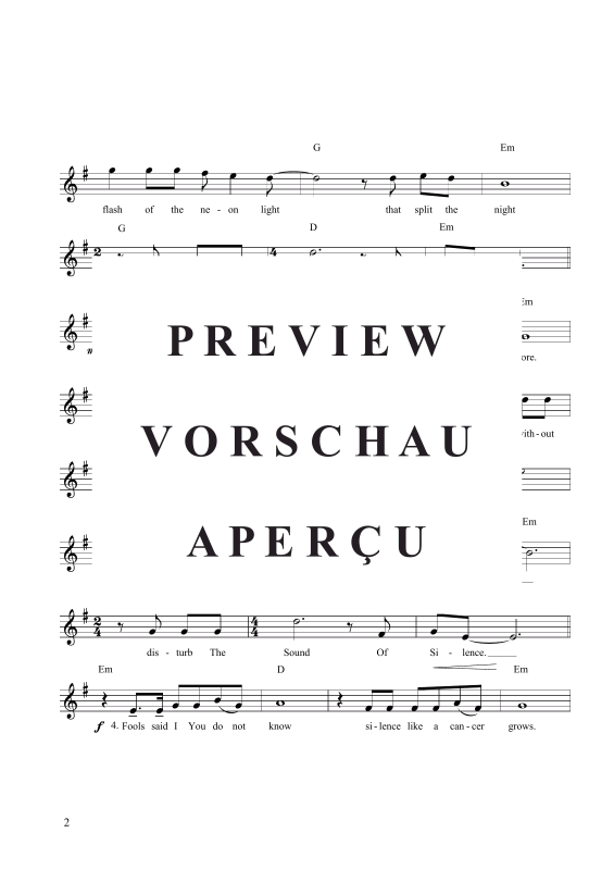 Product gallery: Page 3 of 4 The Sound of Silence , , (soprano recorder solo)