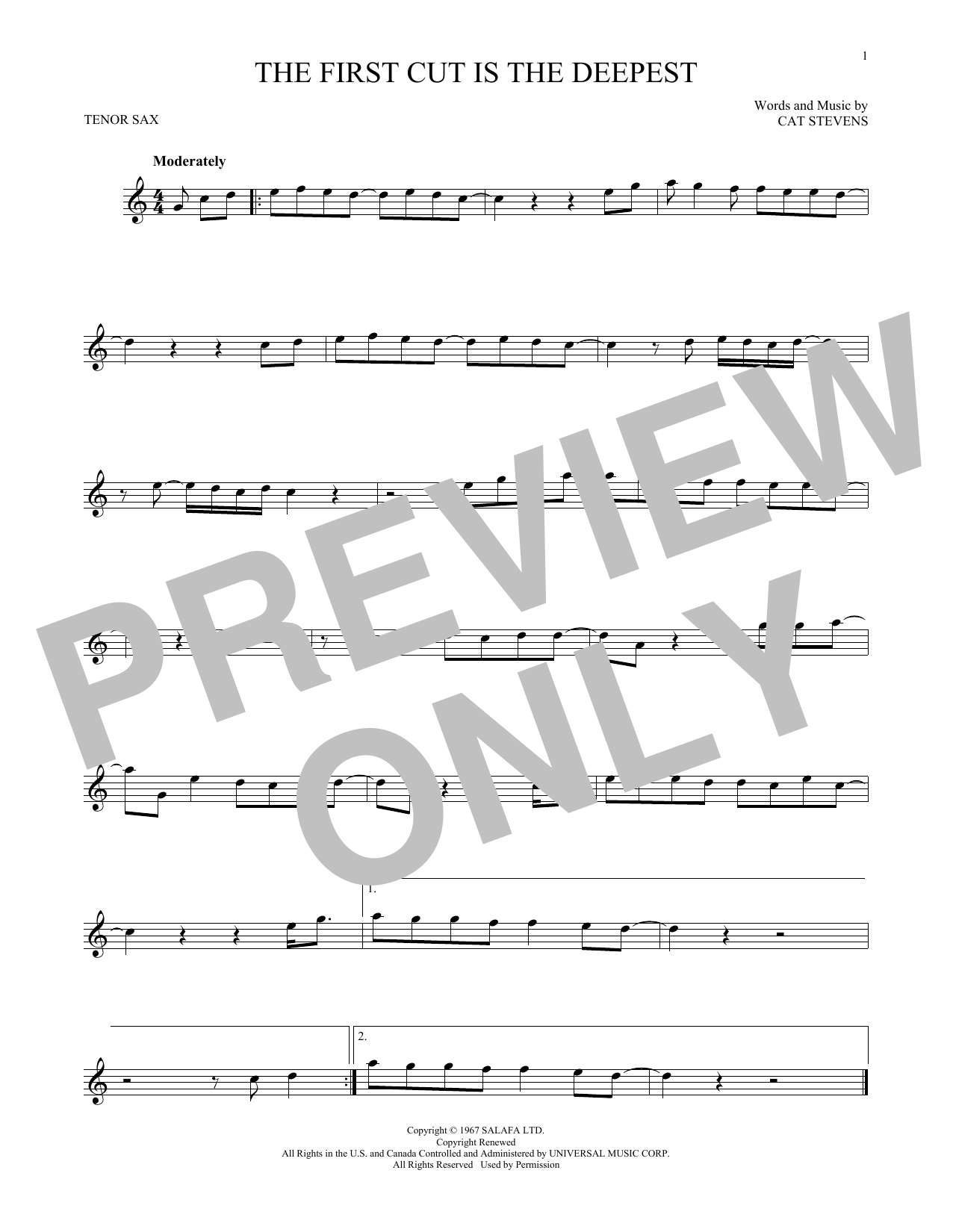 Product gallery: Page 1 of 1 The First Cut Is The Deepest, Cat Stevens