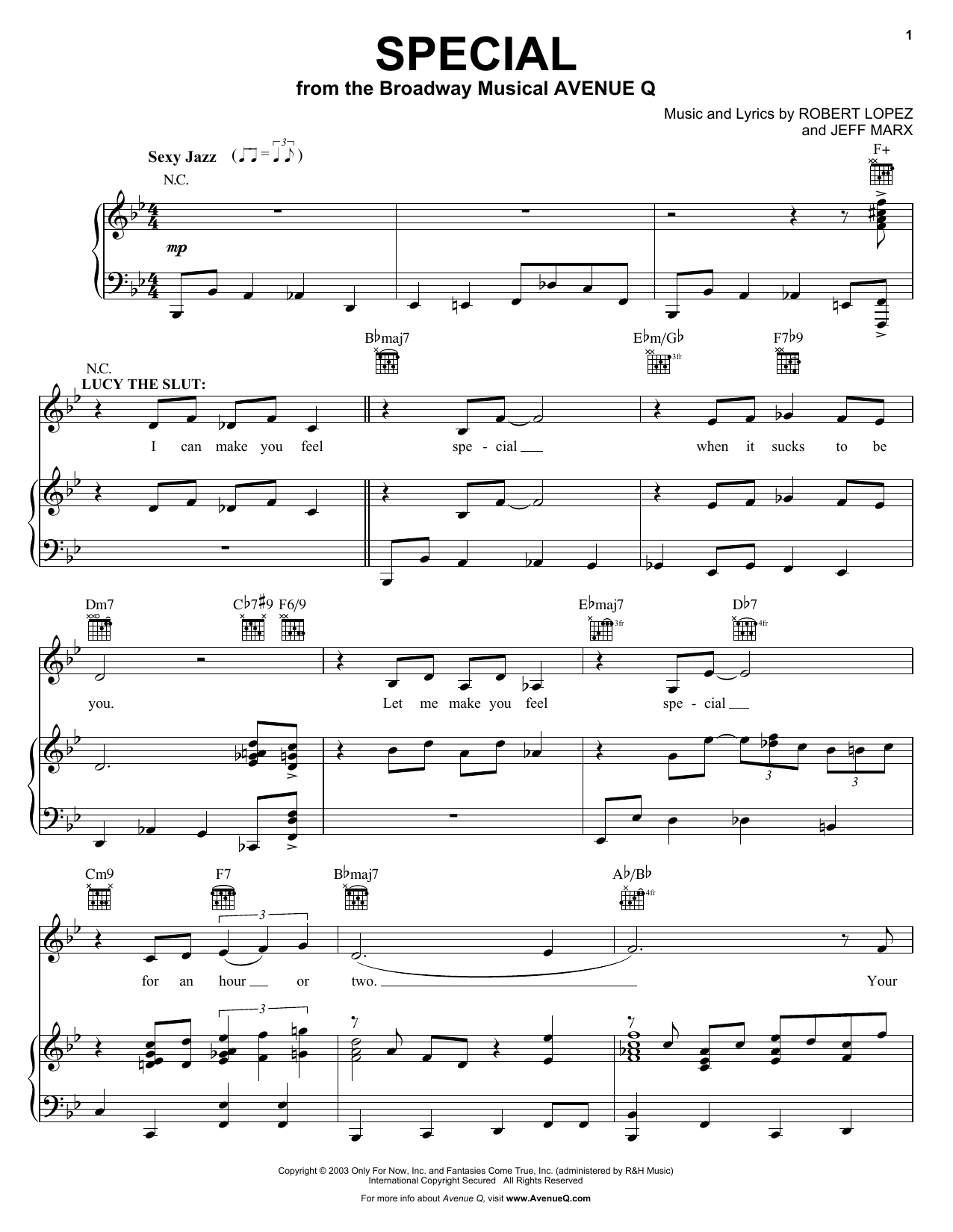 Produktbild zu: Special (from Avenue Q)