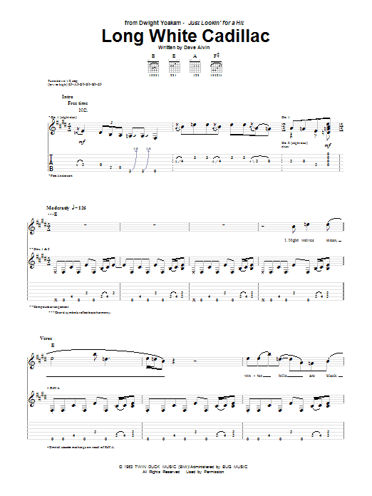 Product gallery: Page 1 of 1 Long White Cadillac, Dwight Yoakam