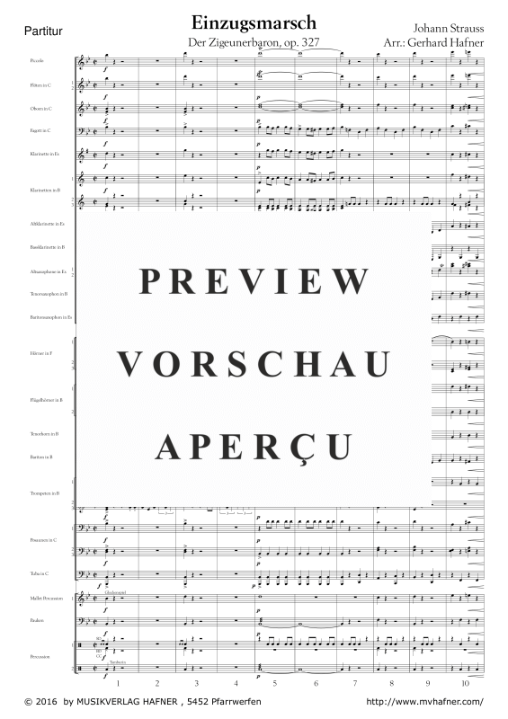 Product gallery: Page 6 of 11 Einzugsmarsch, , (large wind orchestra)