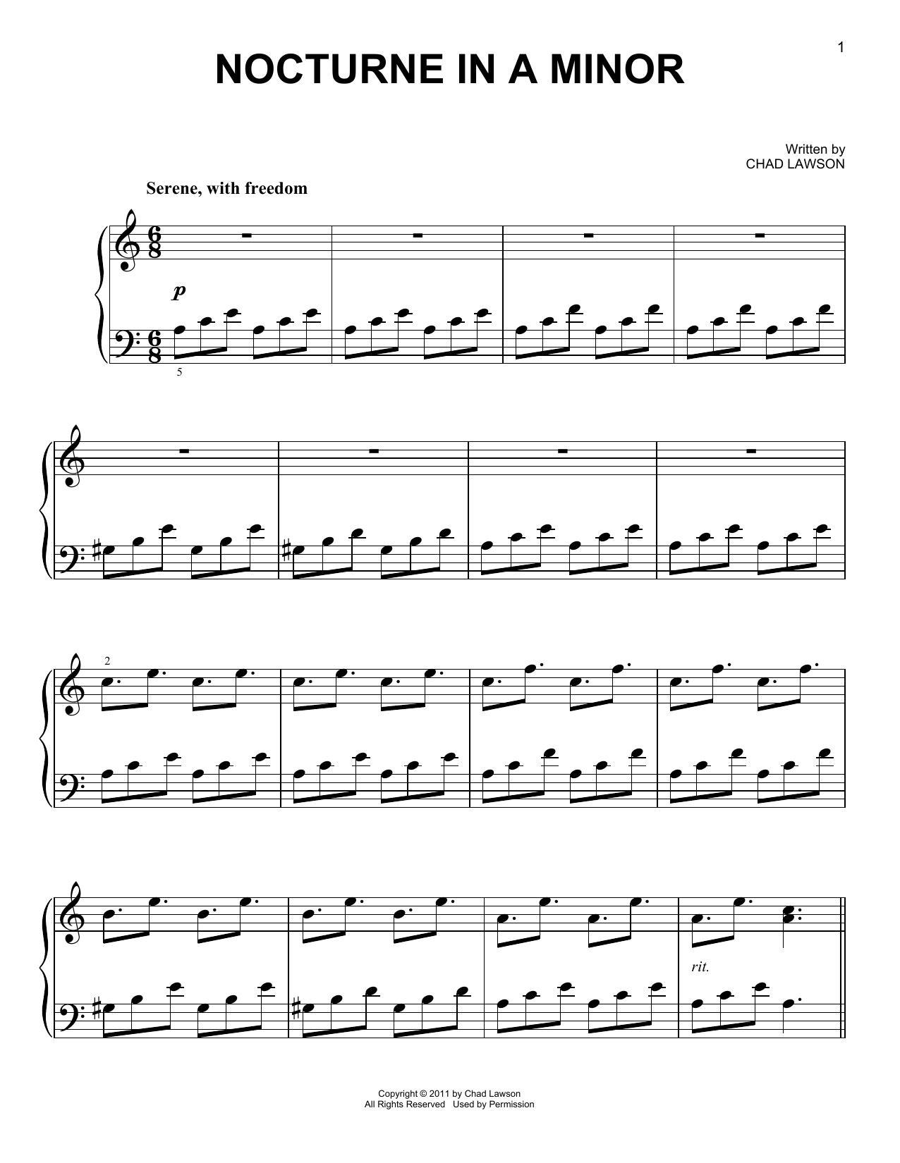 Product picture to: Nocturne In A Minor