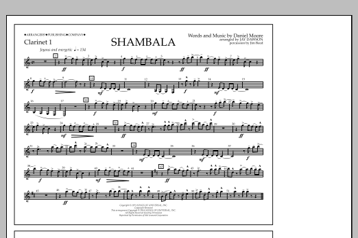 Produktbild zu:  Shambala - Clarinet 1 - Jay Dawson
