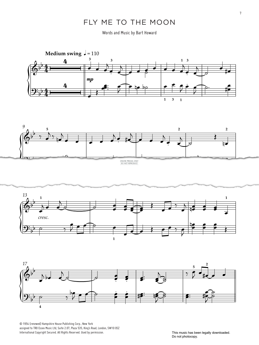 gallery: Fly Me To The Moon (In Other Words), Bart Howard